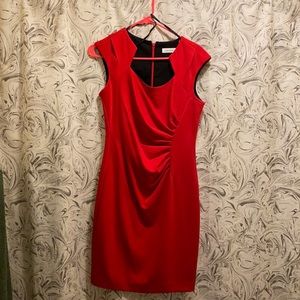 Calvin Klein red dress